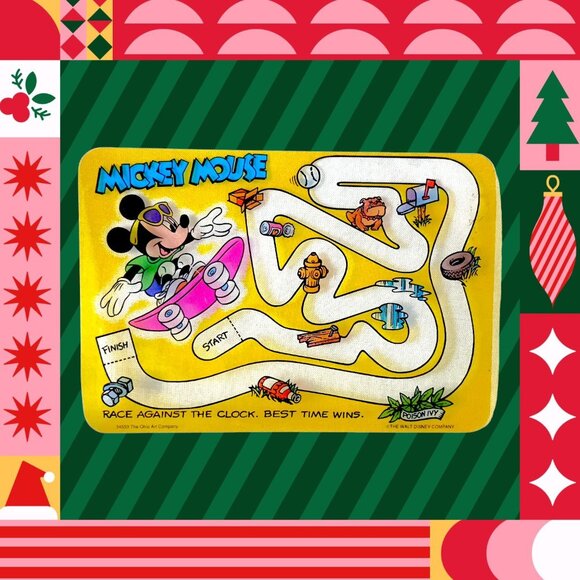 Vintage 1991 Mickey's Etch a Sketch Ohio Art CIB Disney Unboxed - Picture 4 of 16